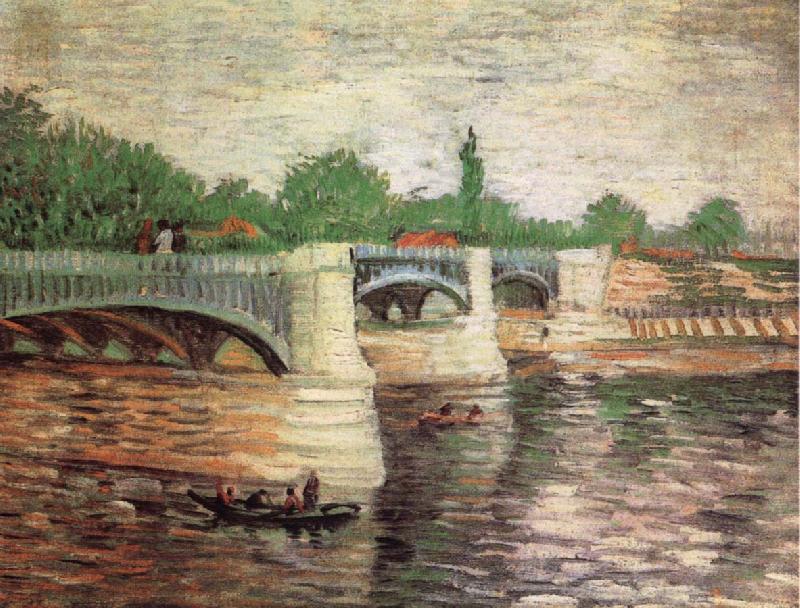 Vincent Van Gogh Pont de la Grande Jatte Germany oil painting art